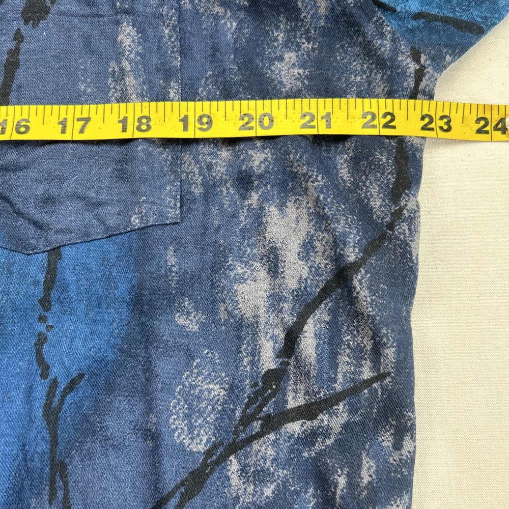 Vintage Georg Roth of Germany Mens Blue Medium Geometric Long Sleeve Shirt - Picture 8 of 15